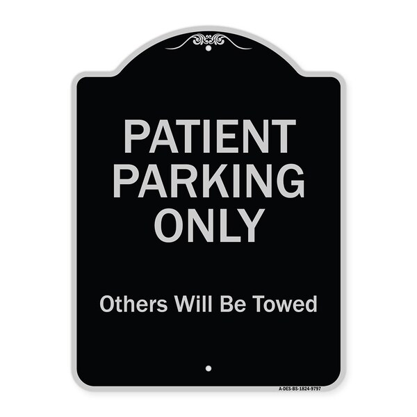 Designer Series-Patient Parking Only Others Will Be Towed, 24" x 18", BS-1824-9797